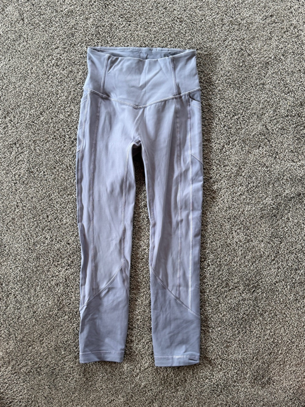 Lululemon high rise leggings with side pockets